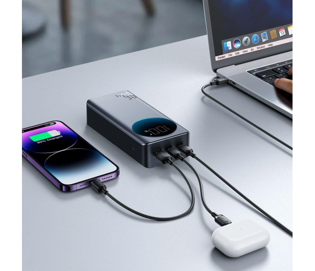 JoyRoom Powerbank 30000mAh 65W z wyświetlaczem 2x USB-C 1x USB-A - 1586227 - zdjęcie 3